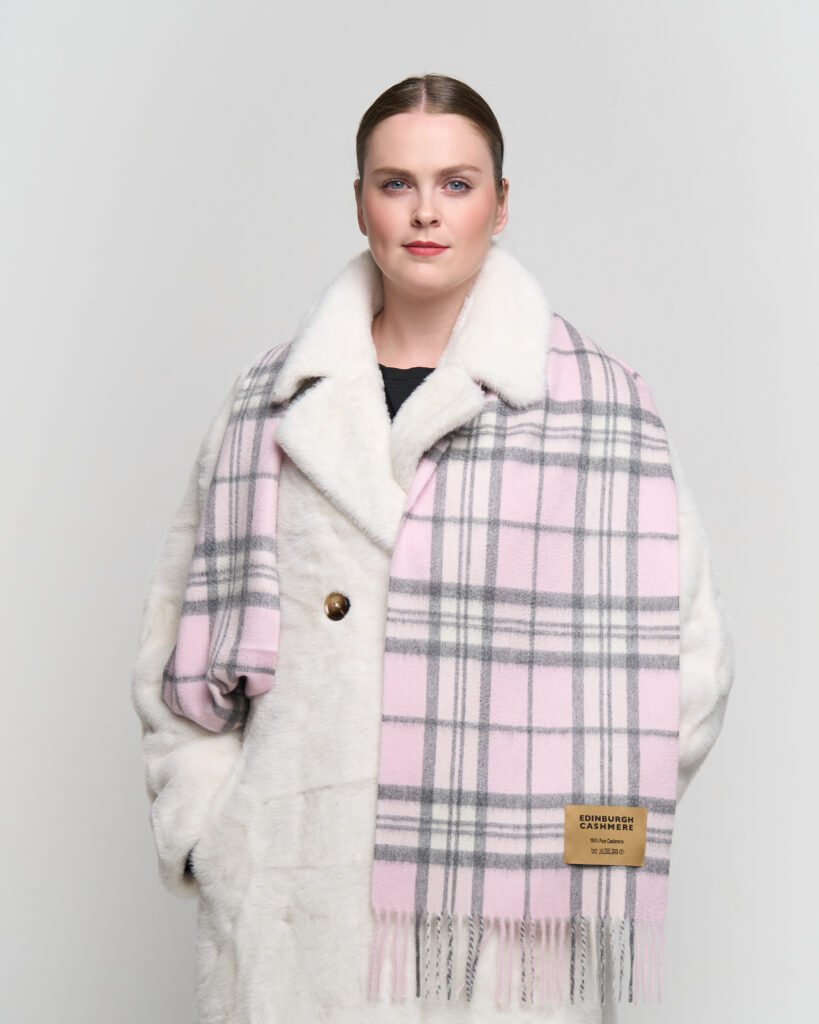 Edinburgh Cashmere DC Scott Cashmere Scarf classic ivory