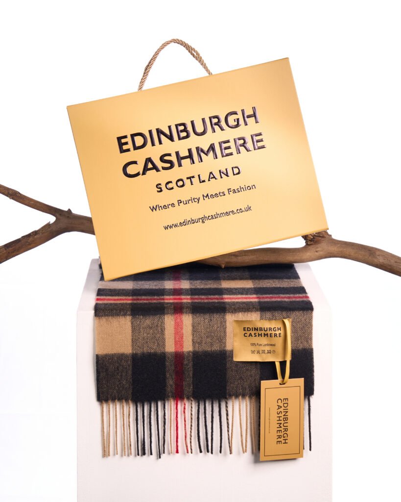 Edinburgh Cashmere DC Scott DC Check authentic Scottish gifts